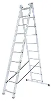 Vielzweckleiter Alu KRAUSE® CORDA® 3x10 Sprossen 2,80-6,15m, Treppenf., Gew. 16,0kg, Z033406