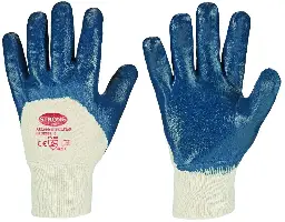 Mănuşă NITRILSTAR STRONGHAND®, dublu imersată, manşetă tricotată, EN 388, mărime 9, Z052709