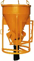 Siloz pentru beton 1016.12, 1000l cilindric-conic, cu manetă, Z10660