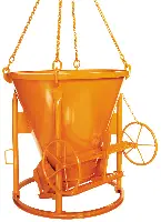 Siloz de beton 1011H.12, 1000l conic, cu roată de mână, Z10800H