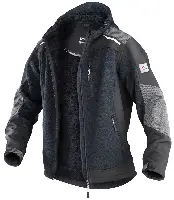 Strickjacke KÜBLER WEATHER dunkelgrau/schwarz 440 g/m² Gr. L, Z17419899L