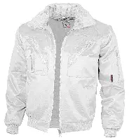 Jachetă pilot QUALITEX, albă, 265 g/m², mărime L, Z23611L