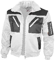 Jachetă pilot QUALITEX, albă / gri, 265 g/m², mărime S, Z23669S