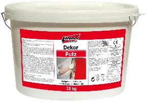 Dekor-Putz Kratz 2,0mm, farbig, Verbrauch 2,9kg/m², 25kg/Kübel, 32Kübel/Pal, Z2509225LO