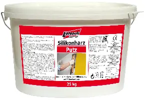 Silikonharz-Putz Kratz 2,0mm, weiß, Verbr. 2,9kg/m², 25kg/Kübel, 32Kübel/Pal, Z2518225LOW