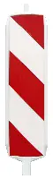 Baliză direcţională, standard, dreapta / stânga, cu folie roşu-albă, tip 1, cu picior, 60/60mm, UA72, Z25487