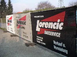 Gard de protecţie vizuală pentru construcţii, 340 x 175cm, imprimare digitală, 51-100 bucăţi, 330g/m², Z34017550