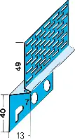Profil pentru aerisirea acoperişului 1241, 13mm, 2,5 ml/bară, 1 legătură = 50ml, 20 bare/legătură, 84 legături/palet,...
