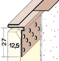 Profil de închidere 3766 din PVC, 3,0 ml/bară, 35 bare/cutie 70cutii/palet, Z43766300