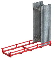 Palet suport rame pentru 45 de rame zincat, Z4811010