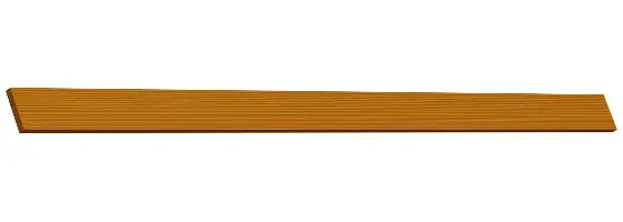 Scândură 55G pentru protecţia piciorului, 3m, Z48155