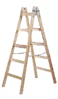 Scară de lemn 4 trepte, 1,36x0,50x0,13m, ÖNORM EN 131, Z4