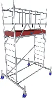 Alu-Rollgerüst KRAUSE® MONTO® PROTEC® Breitaufbau 2,00x0,60m, AH= 4,30m, Z940117