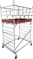 Alu-Rollgerüst KRAUSE® MONTO® PROTEC® XXL Breitaufbau 2,00x1,20m, AH= 4,30m, Z945112
