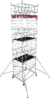 Alu-Rollgerüst KRAUSE® MONTO® PROTEC® XXL Breitaufbau 2,00x1,20m, AH= 8,30m, Z945150