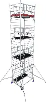 Alu-Rollgerüst KRAUSE® MONTO® PROTEC® XXL Breitaufbau 2,00x1,20m, AH= 9,30m, Z945167