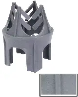 Distanţier-turn cu 4 picioare, 25mm, 6-20, cu picior plat, 500 bucăţi/sac, 3 saci/pachet, 8 pachete/palet, ZATVF25