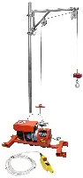 Bauwinde IORI DM200ITLTT 230V 200kg Tragkraft Seillänge 50x2m, ZDM200ITLTT