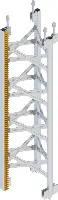 Stahlmast GEDA UNI-X-MAST 1,5m, feuerverzinkt, für GEDA 500Z, 500Z/ZP 2, ZG3350