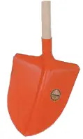 Lopată de împrăştiat/aruncat, 310x290mm, oranj, cu coadă, 130cm UA5, ZL125000