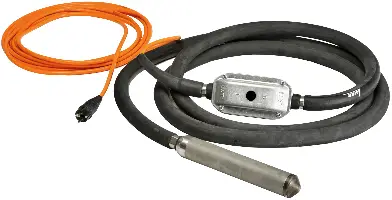 Vibrator intern pentru beton LAIER, de înaltă frecvenţă, diametru 35 mm, cu convertizor de frecvenţă integrat, 230V, ZUL35