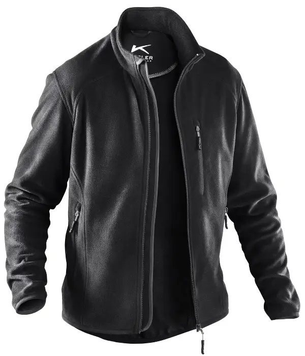 Fleecejacke KÜBLER WEATHER schwarz 245 g/m² Gr. XS, Z124299XS