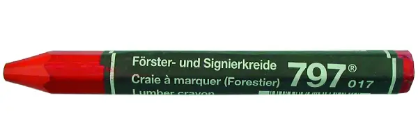 Cretă forestieră de marcare roşie pentru lemn, cauciuc, hârtie, beton UA12, Z1680001