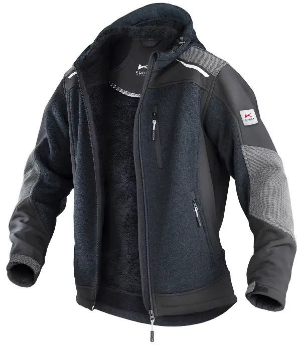 Strickjacke KÜBLER WEATHER dunkelgrau/schwarz 440 g/m² Gr. 2XL, Z174198992XL