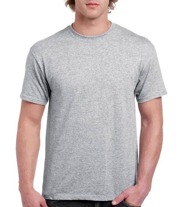 T-Shirt Gildan Heavy Cotton, Sport Grey, 180 g/m², Gr. XL, VPE12, Z18009SGXL