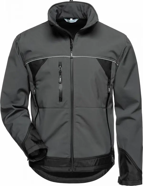 Jachetă Softshell BETA ELYSEE®, gri/negru, Măr. M, UA10, Z20002M