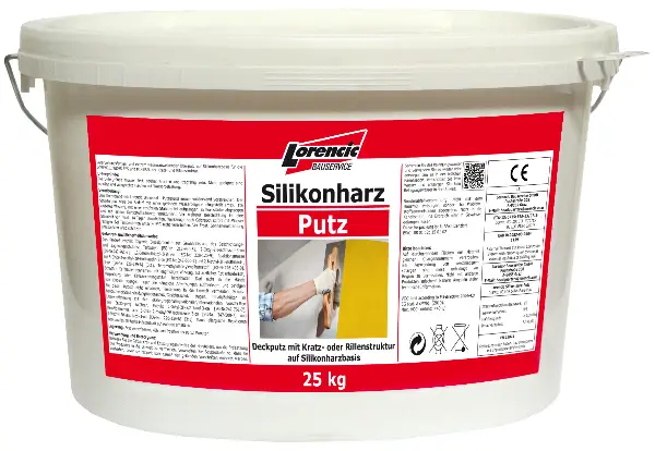 Silikonharz-Putz Kratz 3,0mm, weiß, Verbr. 3,9kg/m², 25kg/Kübel, 32Kübel/Pal, Z25183025LOW
