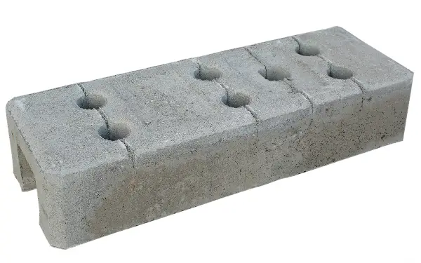 Piatră din beton pentru gard mobil, 620 x 220 x 130mm, 40 bucăţi/palet, Z2729040