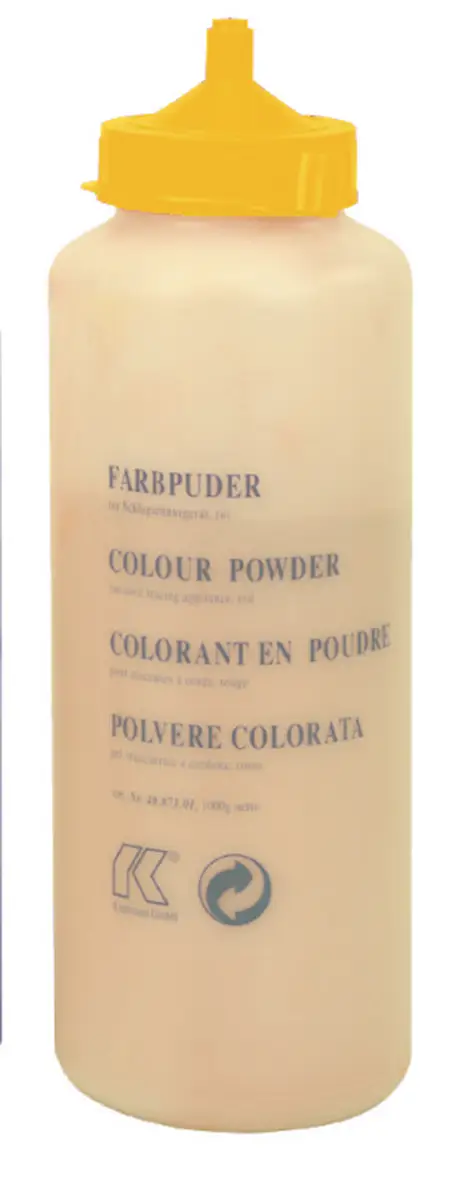 Pudră de culoare galbenă 400g în sticlă de plastic UA6, Z4087104