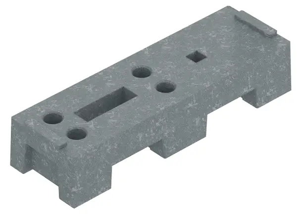 Picior din material reciclat, 767 x 247 x 160mm, 24 bucăţi/palet, Z7004418