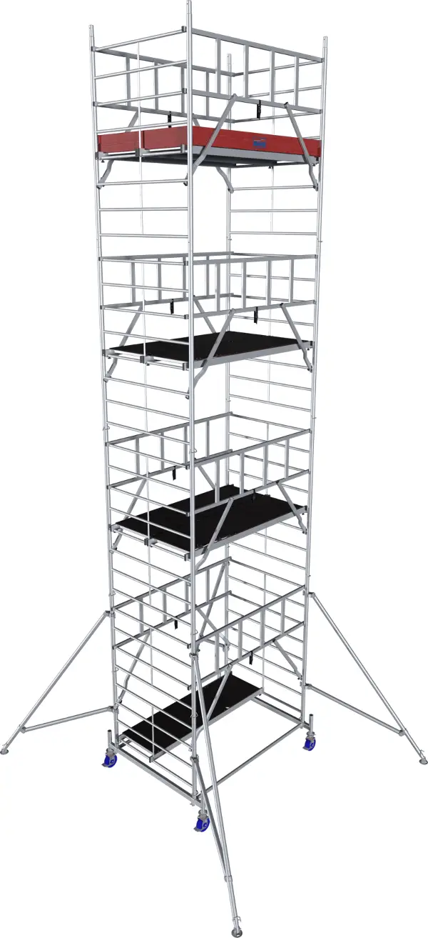 Alu-Rollgerüst KRAUSE® MONTO® PROTEC® XXL Breitaufbau 2,00x1,20m, AH= 9,30m, Z945167