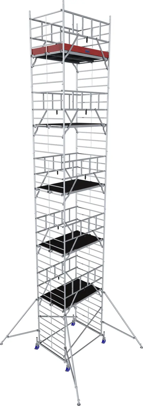 Alu-Rollgerüst KRAUSE® MONTO® PROTEC® XXL Breitaufbau 2,00x1,20m, AH= 12,30m, Z945198